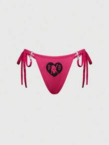 Betty Boop | ROMWE 2 chiếc quần lót nữ họa tiết chữ và hình - Nhiều màu - Xem 8