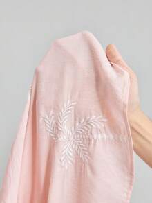 Ontre 女士秋冬无袖褶皱刺绣连衣裙，适合城市通勤、商务休闲、教师装、度假、婚礼嘉宾、圣诞节、万圣节派对 - 淺粉色 - 查看 8