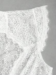 Fairmaia German Solid Colored Lace Sheer Dirndl Top For Women, Traditional Summer Wear Blouse, For Oktoberfest