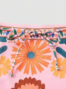 Sweetra Costume da bagno intero stile retrò a quadri blu, vestito mini da vacanza