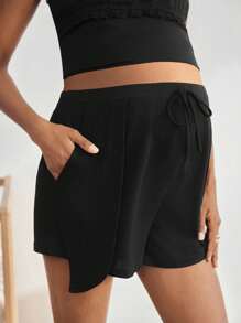 BloomMama Maternity Short Pant Bottom,Fashion Loungewear Sleepwear Pajama - Black - View 1
