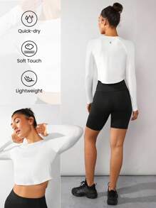 GLOWMODE Camiseta Básica De Dobladillo Curvo De Secado Rápido