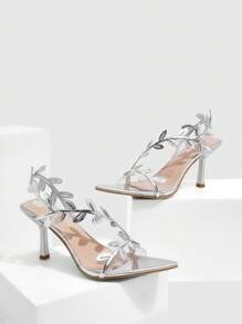 CUCCOO SZL 女士尖头细带高跟凉鞋