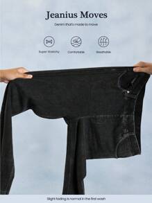 GLOWMODE Jeanious Super-Stretch Classic Denim Skinny Jeggings Yoga Daily With Five Pockets Yoga Daily
