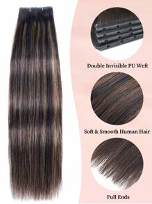 New Invisible Double Layered PU OVO Human Hair Extensions With Clean Micro Beads Installation Seamless Handmade-Weft Real Premiun Human Hair With Full-End No Shedding Long Lasting Hair Quality Very Natural Looking Human Hair For All Hair Types & Fashion Lovers - ST2-P2/6 - View 3