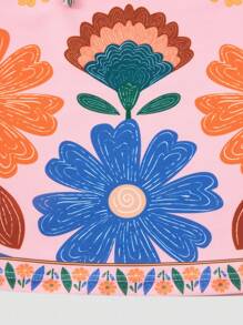 Sweetra Costume da bagno intero stile retrò a quadri blu, vestito mini da vacanza