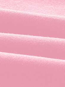 SHEIN MOD Sexy Casual Minimalist Light Pink Off Shoulder Short Sleeve Hollow Out Back Fitted Women T-Shirt Pullover, Suitable For Summer,Valentine Outfits - Baby Pink - View 4