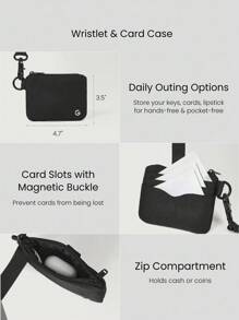 GLOWMODE Cartera resistente al agua para llevar contigo - Negro - Ver 3