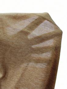 SHEIN LUNE 素色口袋貼布背心上衣 - 摩卡棕 - 查看 5