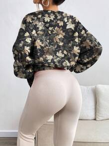 INAWLY Sudadera casual de mujer con cuello redondo y manga larga con estampado de letras