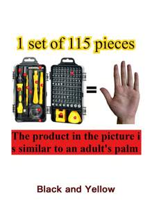 46 件专业汽车维修工具套件：便携式、耐用且易于使用的棘轮扳手套装 - 适用于汽车、船舶、摩托车维修、家庭和工业维修 - 包括手提箱 - 彩色 - 查看 5