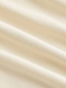 SHEIN MOD Plus Size Mustard Yellow One Shoulder Top Casual Knitted Asymmetrical Neck Short Sleeve Summer Top For Curvy Women - Mustard Yellow - View 3