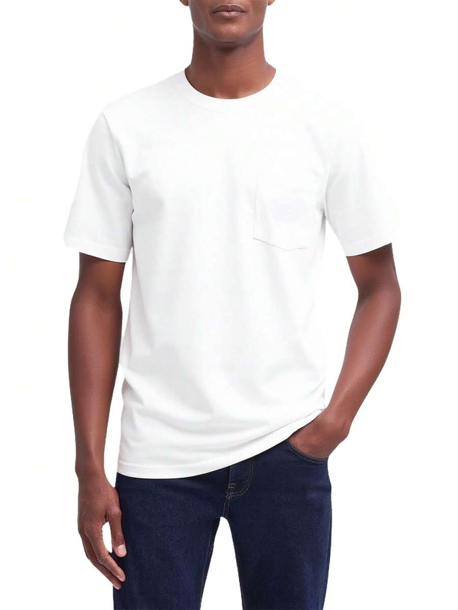 The North Face Men's SS Dome Relaxed Pocket Tee - White - View 1