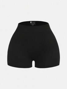 SHEIN 3pcs/Set Tween Girls' Seamless Activewear Shorts, All-Match Versatile Styles In Black, White, Grey - Multicolor - View 8