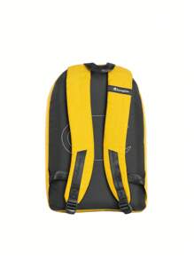Champion Women's Letter Pattern Zipper Large Capacity Fashion Backpack, School Backpack - Yellow - View 2