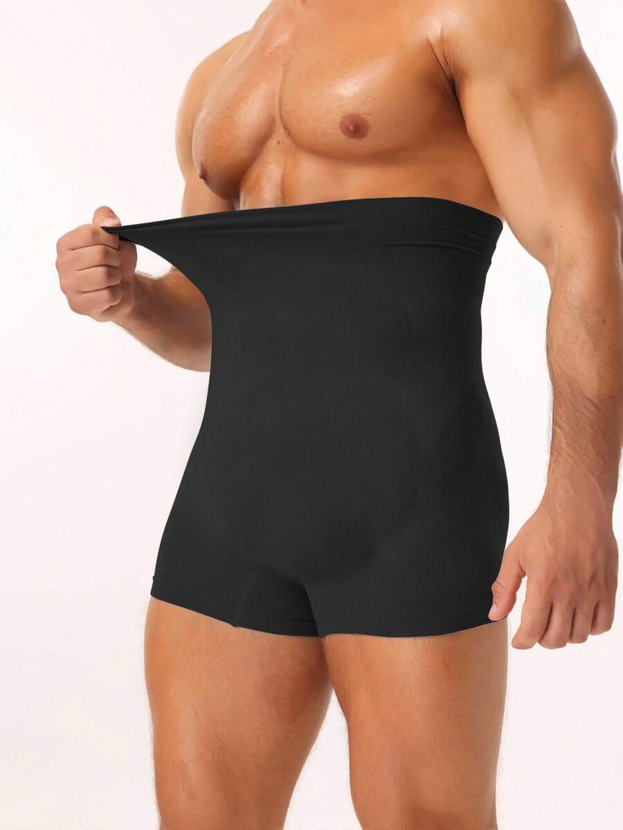 SHEIN 1pc Men's Seamless Waist Cinching Lifting Comfort Shapewear Bottom