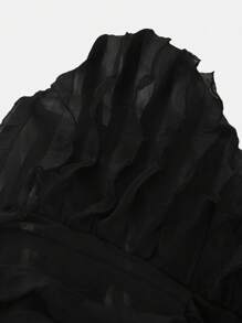 Slaydiva 大码夏季新款音乐节及婚礼季、复活节、西部风、游牧风、圣帕特里克节、生日派对、毕业典礼、学生装、日常休闲、度假、邮轮旅行、海滩、日光浴、爆款纹理无肩带女士连体裤抹胸连体裤女士夏季裤装女士度假套装 - 黑色 - 查看 10