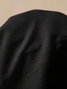 Poéselle Women's Solid Color Low Waist Casual Culottes - Black - View 6