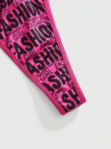 ROMWE J-Fashion Y2K 时尚女士系带无钢圈内衣套装