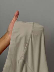 Slaydiva Quần tập yoga co giãn cạp cao cho nữ, quần bó thể dục giảm béo - Xám - Xem 9