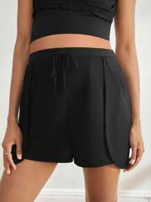 BloomMama Maternity Short Pant Bottom,Fashion Loungewear Sleepwear Pajama - Black - View 4