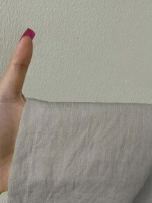 Sunnyshic Bộ 2 món: Áo hở lưng chữ V sâu bằng vải lanh vàng, buộc dây và quần ống rộng có dây rút cạp thấp, trang phục đi biển thanh lịch, giản dị, thời trang cho kỳ nghỉ hè dành cho phụ nữ - Xám - Xem 8