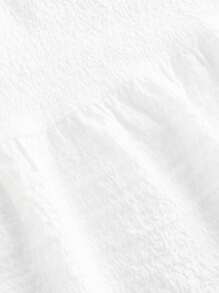 SHEIN EZwear 女士休闲度假多层蛋糕风格裙子，适合夏季