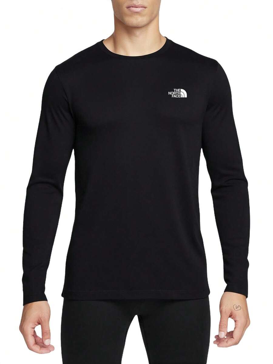 The North Face Men's L/S SIMPLE DOME TEE - Black - View 1