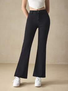 Selenza Quần jean Túi màu trơn Giải trí - màu đen - Xem 2