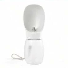 1 Pc Pet Water Bowl Portable Drinking Cup For Dogs, Dog Water Bottle For Dogs Cat Portable Leakproof Puppy Drinking Bowl Dispenser Outdoor Pet Drink Feeder Cup Supplies,Outdoor Travel Water Bottle Dog Outing Dog Stuff(Gray Style Tends To Be White))