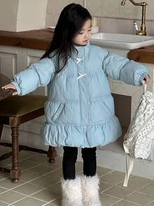 Dazy Kids Young Girl Girls' Padded Coat For Fall - Baby Blue - View 6