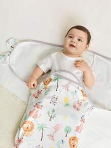 Cozy Pixies 3pcs/Set Selimut Bedong Lembut Motif Polkadot dan Hewan, Set Kotak Hadiah untuk Bayi Baru Lahir - MultiWarna - View 8
