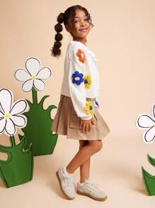 Mini mi Giày thể thao đế cao su màu be dễ thương có chi tiết ren Y2K cho trẻ em – Giày công chúa buộc dây ruy băng thanh lịch cho lễ hội âm nhạc đến sân chơi - Màu be - Xem 6