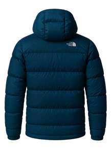 Męska kurtka sportowa M Hydrenalite Down Winter Hoodie Warm Outdoor - Midnight Petrol NF0A5GIE1NO1 - Turkus - Zobacz 5