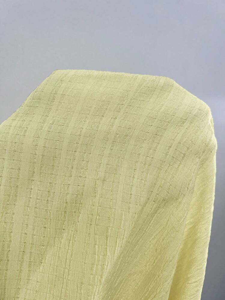 Écloséra 女士扭纹背心吊带裙，奶油色 - 黃色 - 查看 7