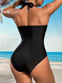 Swim Lushoire 1 pezzo Costume da bagno intero di moda da donna con stile a canotta