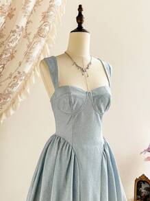 Vintamour 复古优雅女装 闪光银粉正式派对节日礼服 女式夏季礼服 女式夏季服装 度假服装 女式礼服 女式夏季服装 婚礼宾客礼服 女式太阳裙 女式太阳裙 女式正式礼服 女式生日礼服 女式礼服 女式优雅生日服装 女式优雅礼服 女式度假服装 女式演唱会服装 女式毕业礼服 - 藍色 - 查看 2