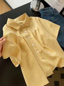 新款甜美翻领宽松时尚女式衬衫