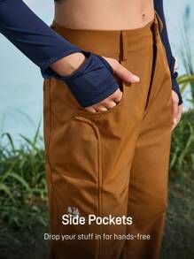 SHEIN In My Nature Pantalones para mujeres para senderismo natural, camping, excursionismo, traslado urbano