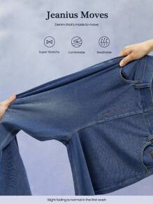 GLOWMODE Jeanious 超弹力经典牛仔喇叭牛仔裤 Jflare 带五个口袋 瑜伽日常 - 藍色 - 查看 7