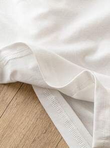 EMERY ROSE Women's Casual Cherry Pattern V-Neck Tank Top With Shoulder Straps, Suitable For Summer Back To School - White - View 4