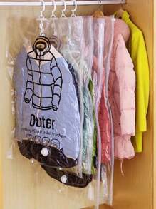 1pc PET Vacuum Storage Bag, Minimalist Clear Vacuum Compression Storage Bag For Home Decorations Decor Festival Decor Room Decor Home Decor Decor Bedroom Decorbedroom,Organizer,Organiser,Home Storage,White T Shirt Women,Black Pants Women,Ladies Winter Clothes,Dress,Winter Clothes For Ladies,Elegant Woman Dresses,White Shirt For Ladies,Long Sleeve,White Jumpsuit For Women