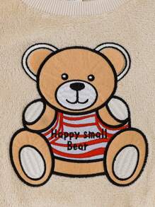 Süßer Rundhals Baby Jungen Plüsch Anzug