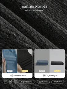 GLOWMODE Jeanious Super-Stretch Classic Denim Skinny Jeggings Yoga Daily With Five Pockets Yoga Daily