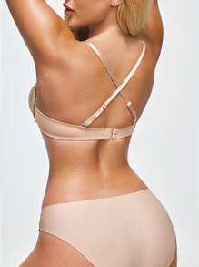 SHAPORA Women Bra Cleavage Enhancing Padded Cup - Apricot - View 2