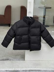 Dazy Kids 青少年男童冬季绗缝拉链外套 - 黑色 - 查看 9