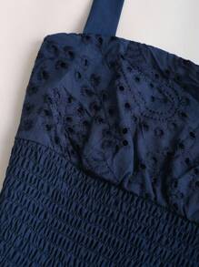 Sweetra Women Beach Vacation Blue Halterneck Fitted Layered Ruffle Mini Dress, Summer