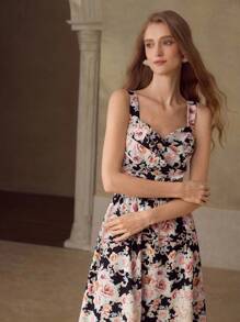 MOTF PREMIUM 女士夏季中长款印花连衣裙 - 彩色 - 查看 4