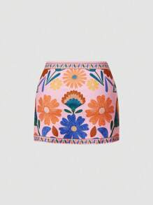 Sweetra Costume da bagno intero stile retrò a quadri blu, vestito mini da vacanza