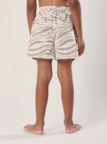 SUMWON Tierdruck Badeshorts Strandurlaub Pool Schwimm Boardshorts Sommer Ferien Wasserpark Kordelzug Taille Schwimmshorts Lässig - Khaki - Übersicht 3